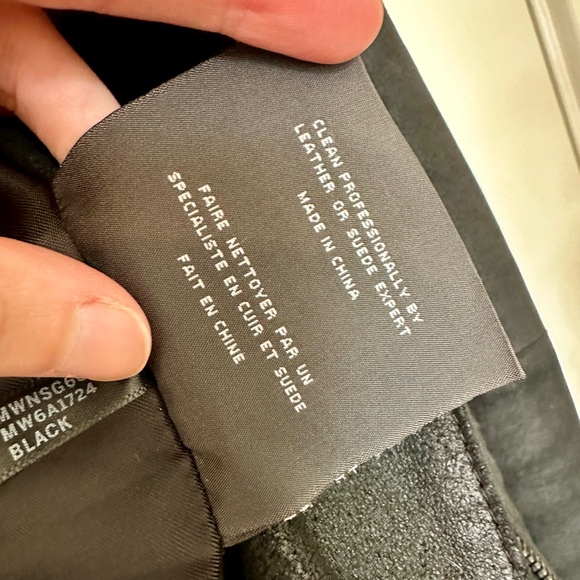 • Real suede mixed moto jacket - Picture 7 of 8